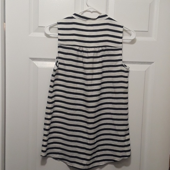 NWT J.Crew Factory Striped  Sleeveless  Top Sz: 2 - Picture 4 of 8